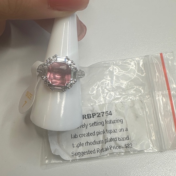 Bomb Party Pink Topaz Ring - Picture 1 of 6